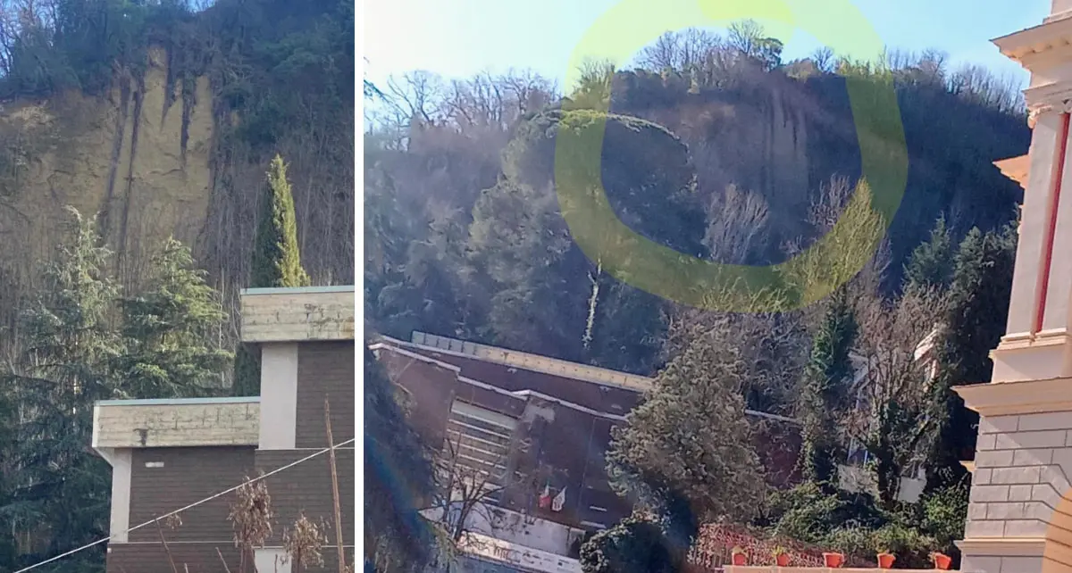 Cosenza, costone minaccioso sul Telesio, verifiche col drone dopo l’allarme dei genitori\n
