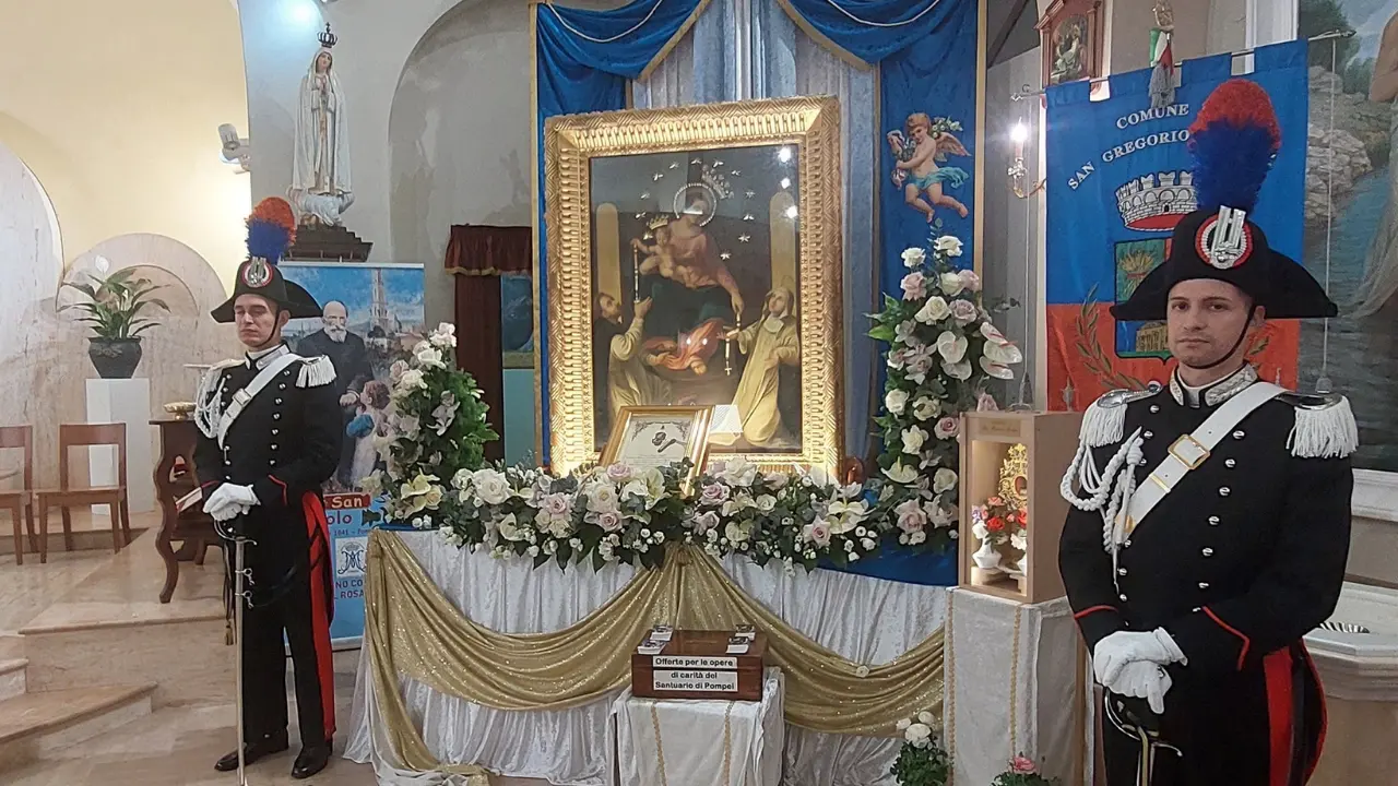 Il quadro della Madonna di Pompei a San Gregorio d’Ippona per tre giorni di fede e commozione\n
