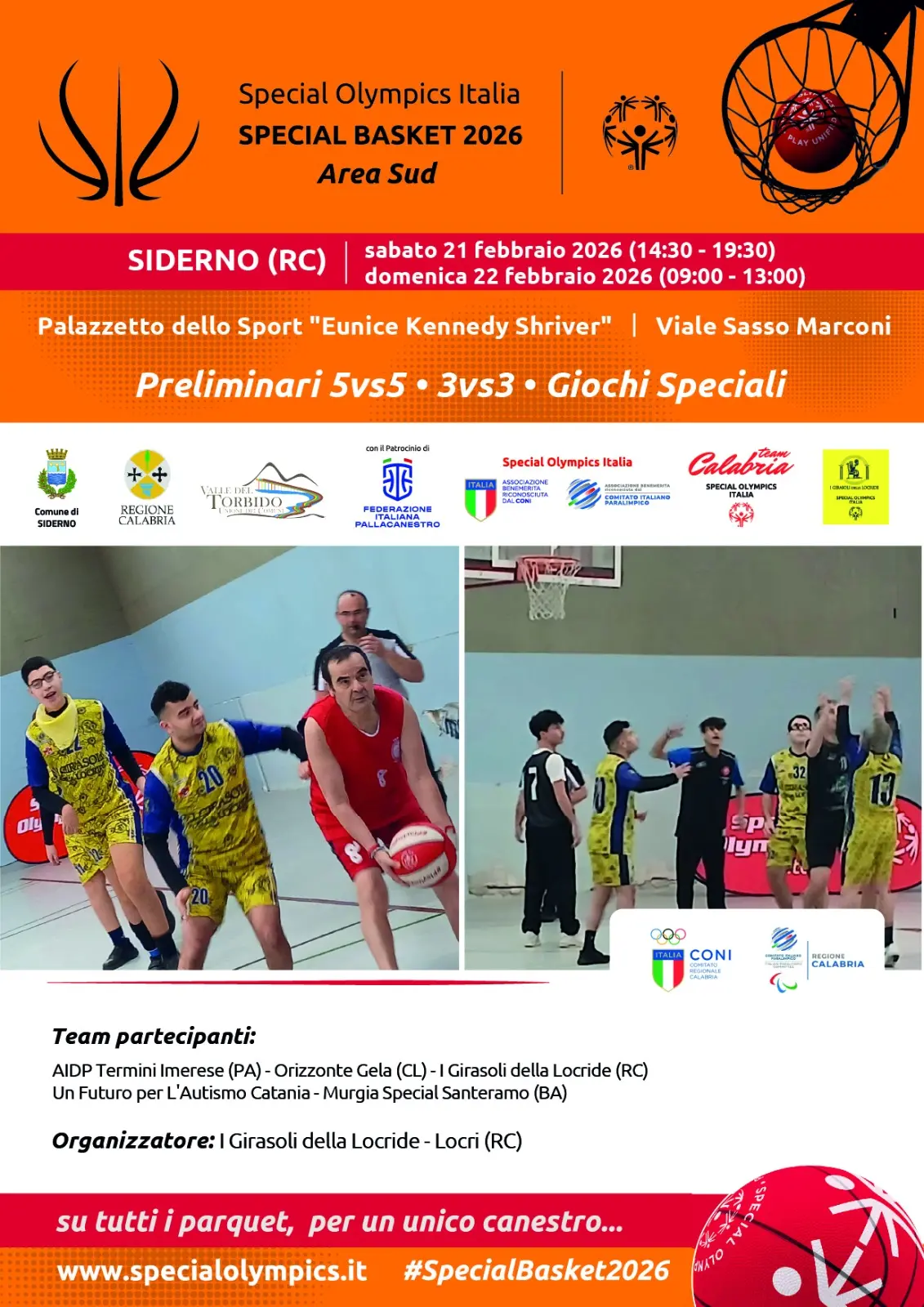 Siderno,\u00A0al Palasport \"Kennedy Shriver\" un fine settimana di sport e inclusione\n