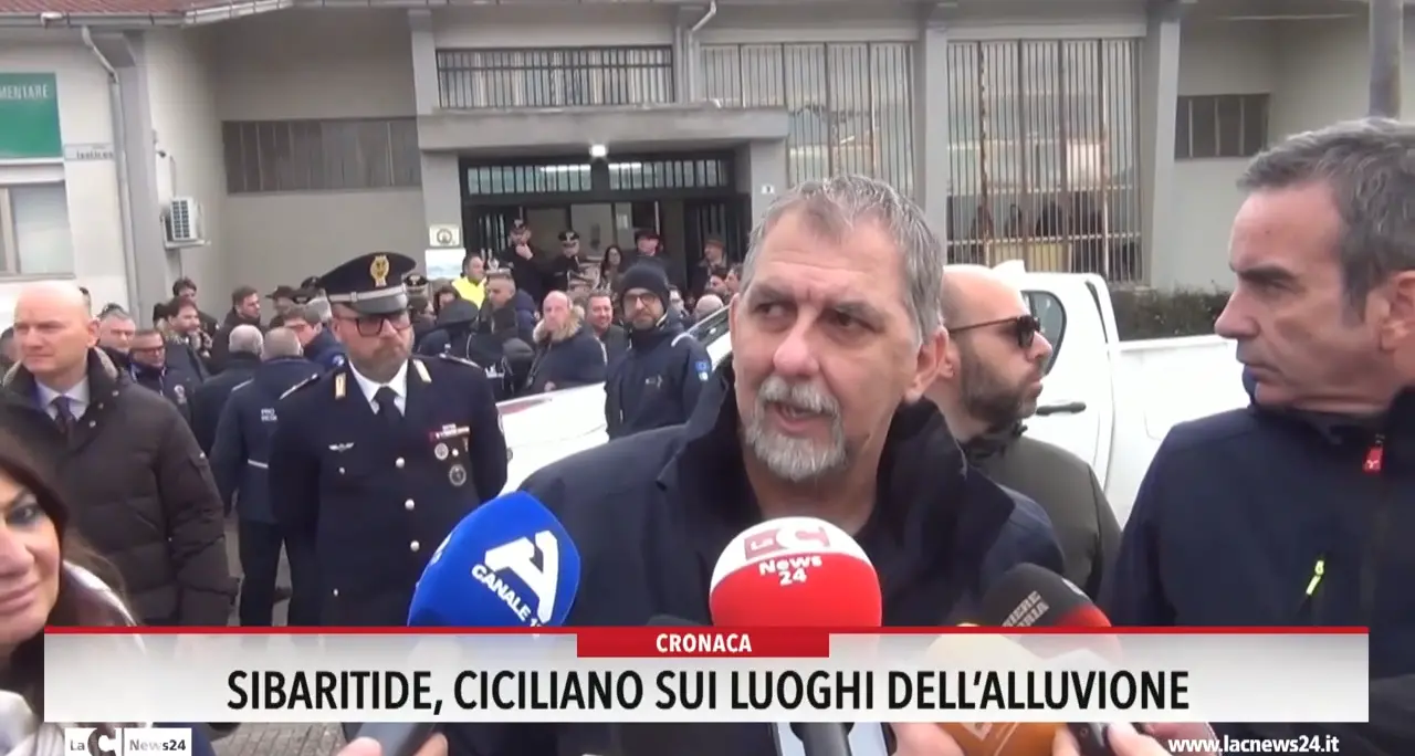 <p>Sibaritide, Ciciliano sui luoghi dell'alluvione</p>