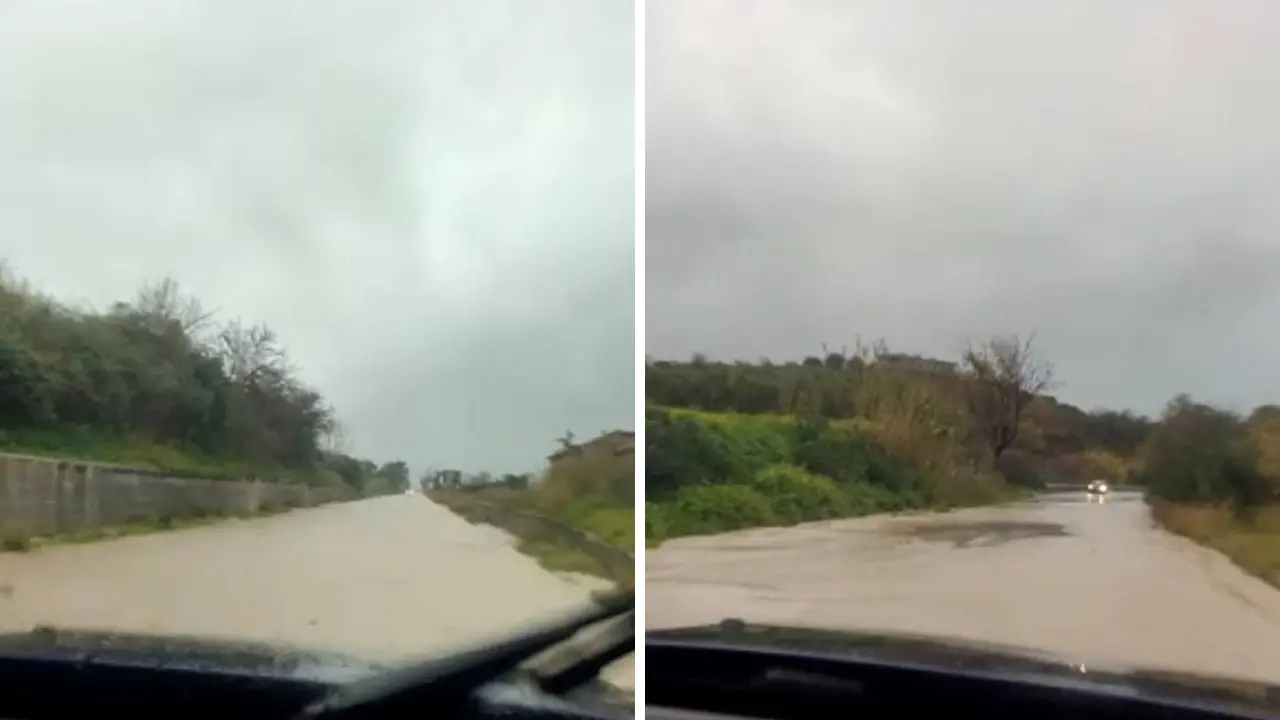 Strada allagata tra Briatico e Portosalvo, automobilisti in difficoltà: scatta l’allarme social\n