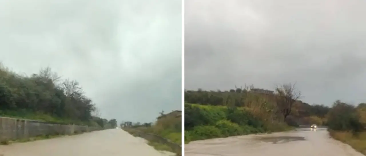 Strada allagata tra Briatico e Portosalvo, automobilisti in difficoltà: scatta l’allarme social\n