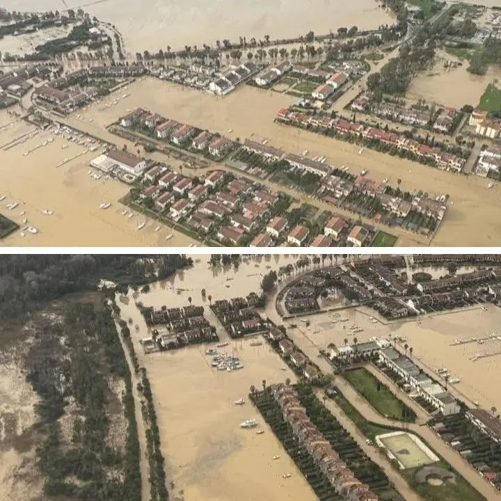 Sibari, nuova rottura sull’argine del fiume Crati: l’acqua sale fino a 4 metri e torna nei bacini\n