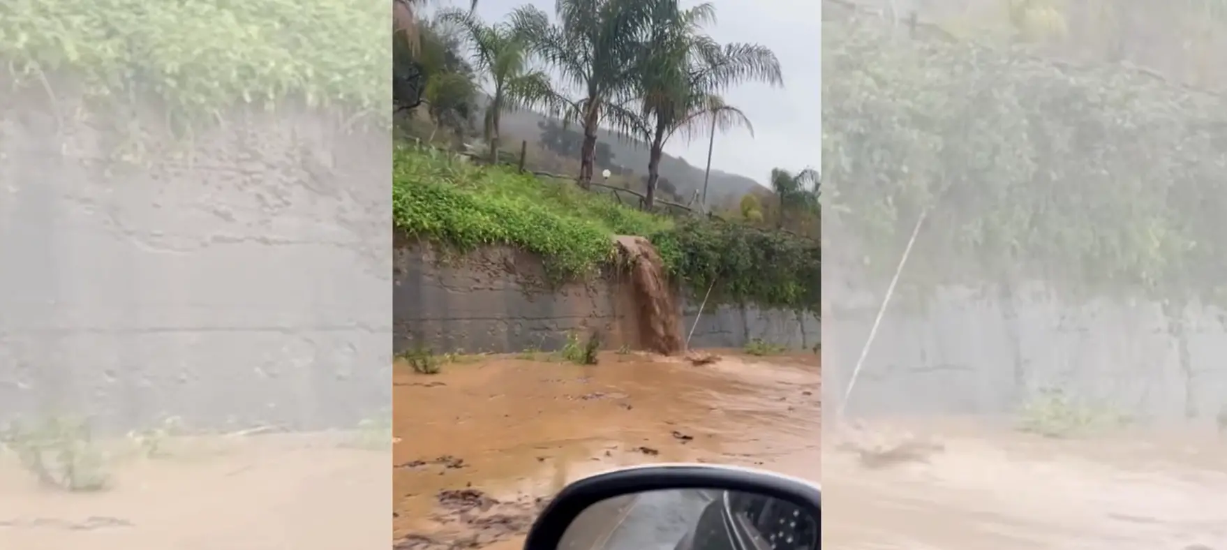 Il maltempo continua a flagellare: strada allagata tra Briatico e Porto Salvo