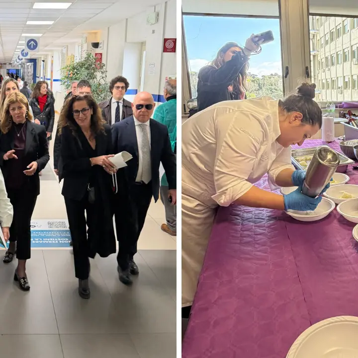 Al\u00A0Gemelli la cucina\u00A0diventa cura: Ceraudo porta i suoi piatti\u00A0alle pazienti oncologiche.\u00A0Paola Santelli: «Una coccola servita a tavola»\n