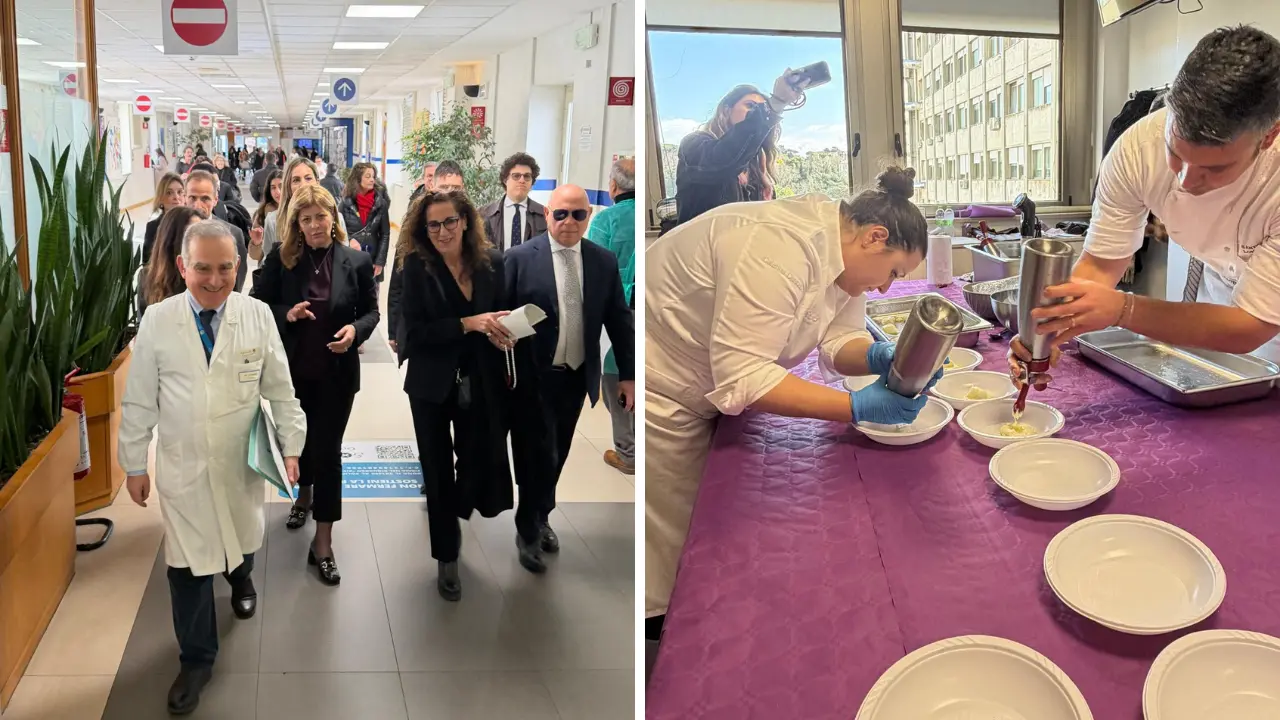 Al\u00A0Gemelli la cucina\u00A0diventa cura: Ceraudo porta i suoi piatti\u00A0alle pazienti oncologiche.\u00A0Paola Santelli: «Una coccola servita a tavola»\n