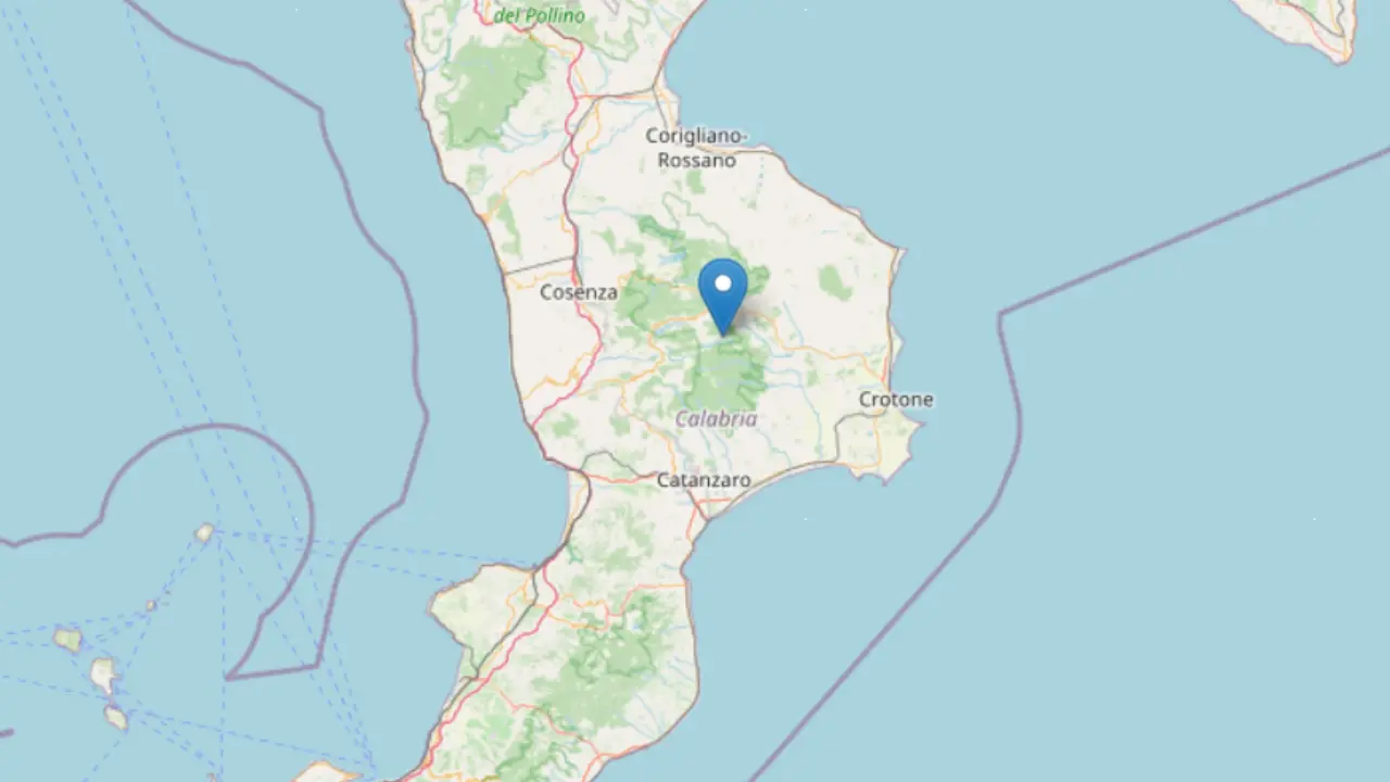 La Calabria trema, scossa di terremoto di magnitudo 2.6 avvertita nel Crotonese\n