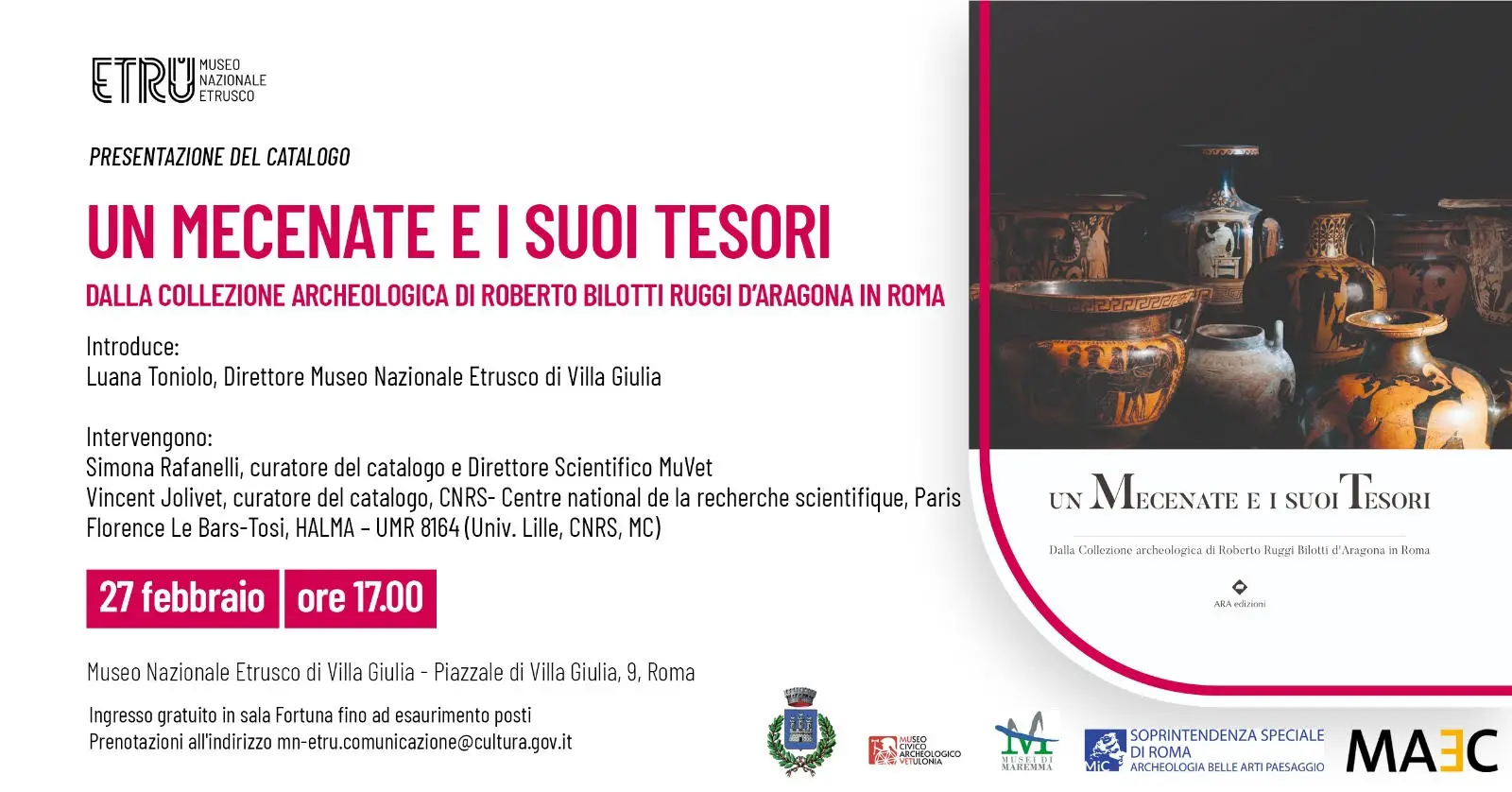 A Villa Giulia il catalogo dei tesori Bilotti Ruggi d’Aragona: la storia di un mecenate tra archeologia e collezionismo\n