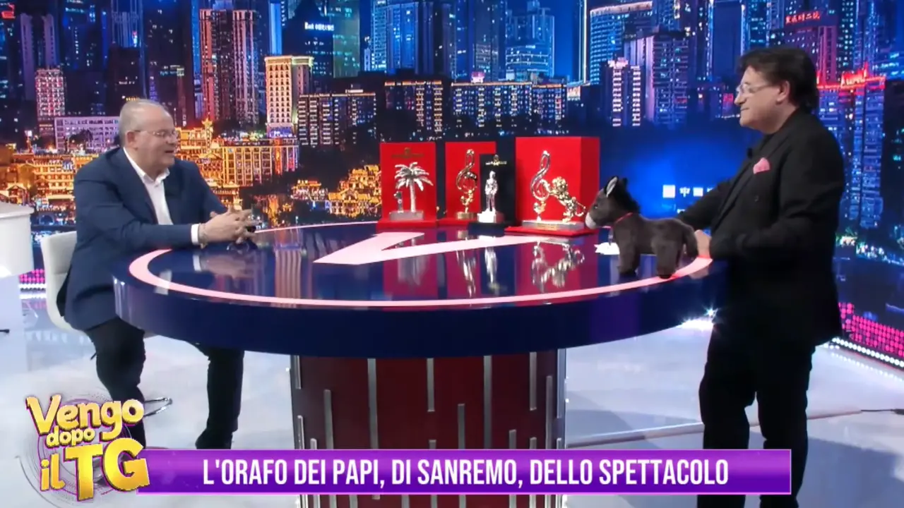 A “Vengo dopo il Tg” i premi di Sanremo realizzati dall’orafo calabrese Michele Affidato\n