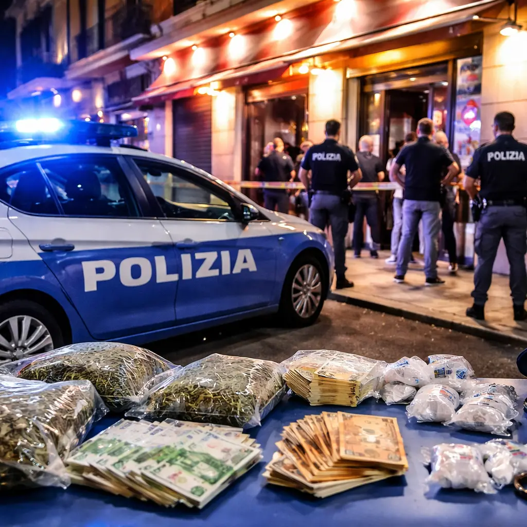 Blitz a tappeto della Polizia a Cosenza: tre arresti, 19 denunce e un locale chiuso per 7 giorni\n