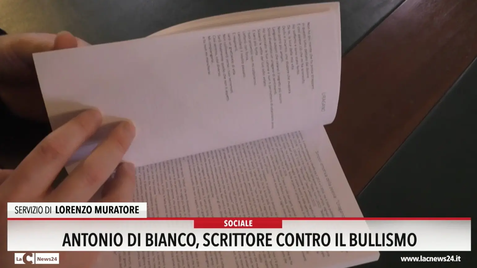 Antonio Di Bianco scrittore contro il bullismo