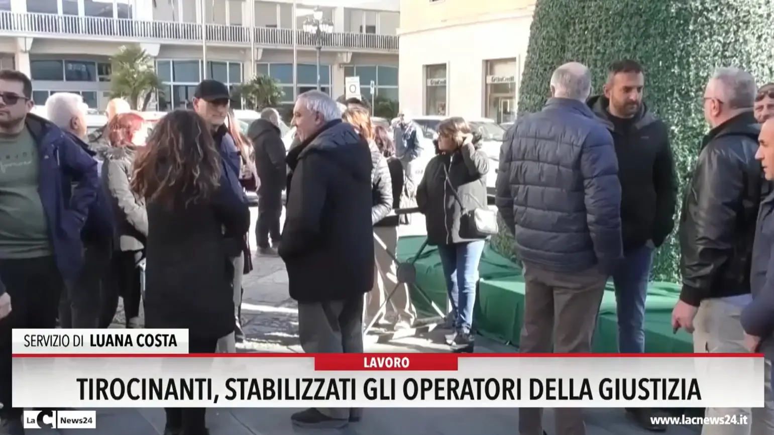 Tirocinanti, stabilizzati gli operatori della giustizia