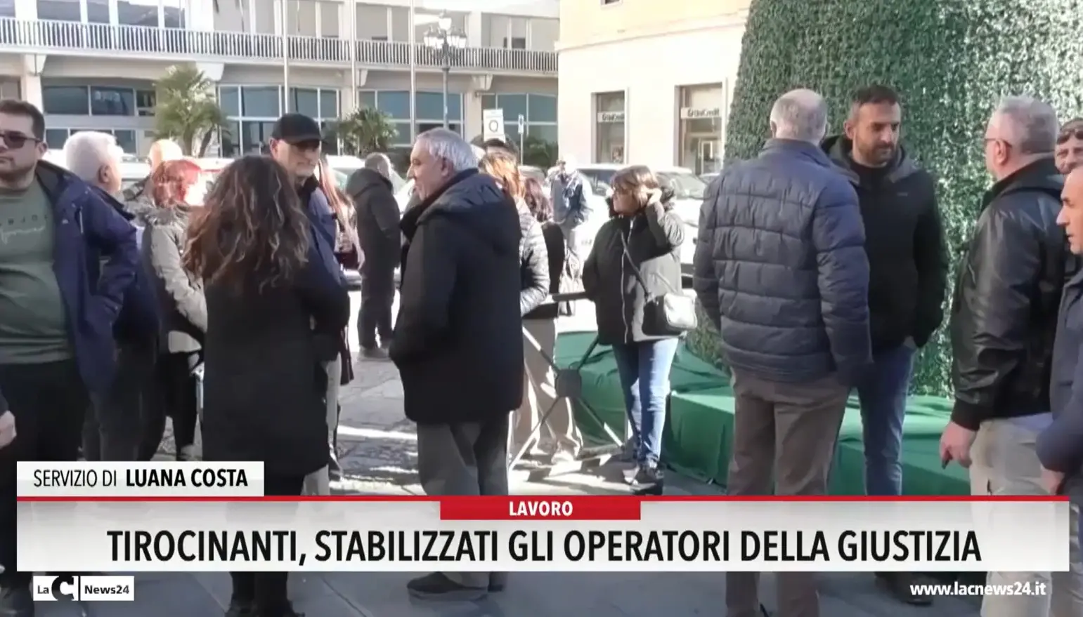 Tirocinanti, stabilizzati gli operatori della giustizia