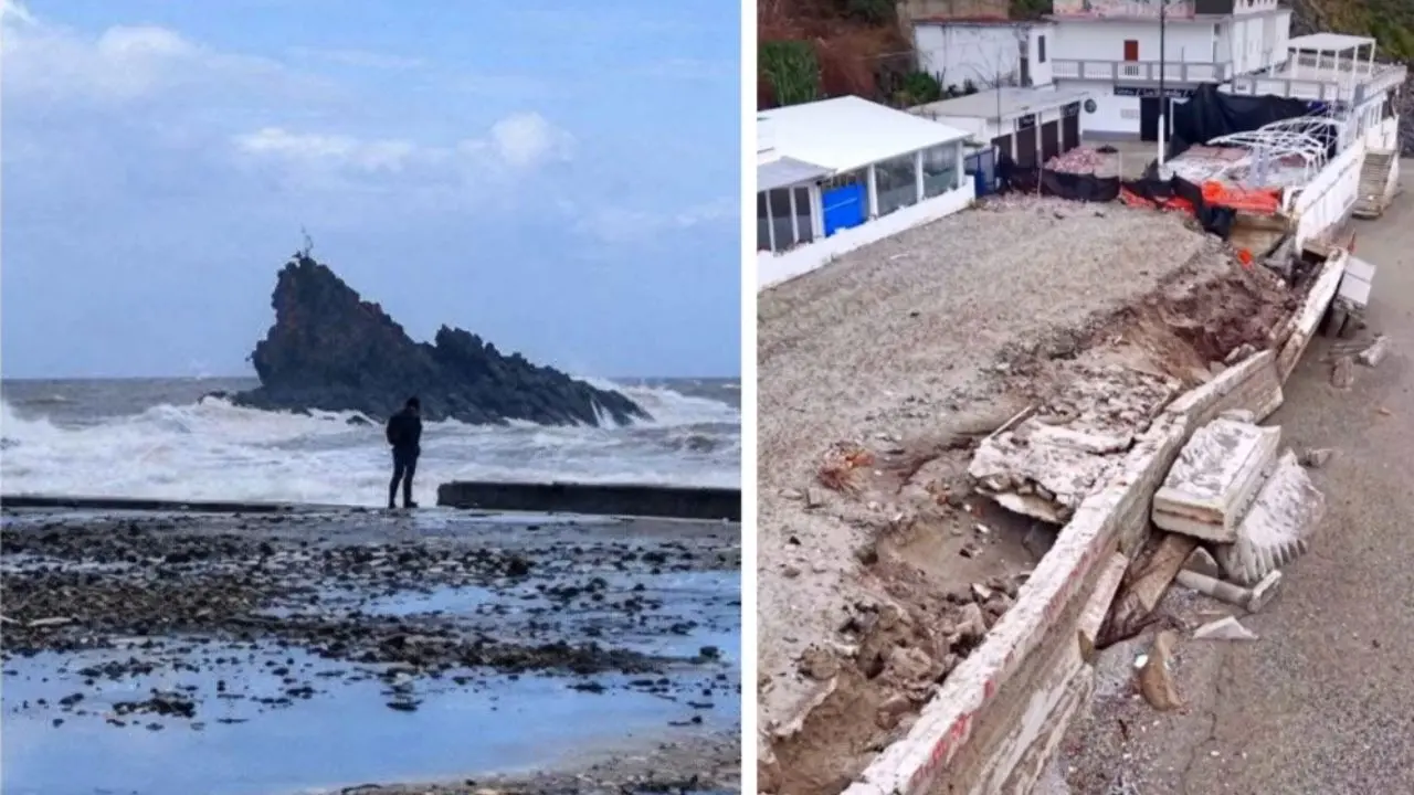 Maltempo a Palmi, danni rilevanti sul litorale. Chiesto lo stato di calamità naturale: «Si lavora senza sosta»\n