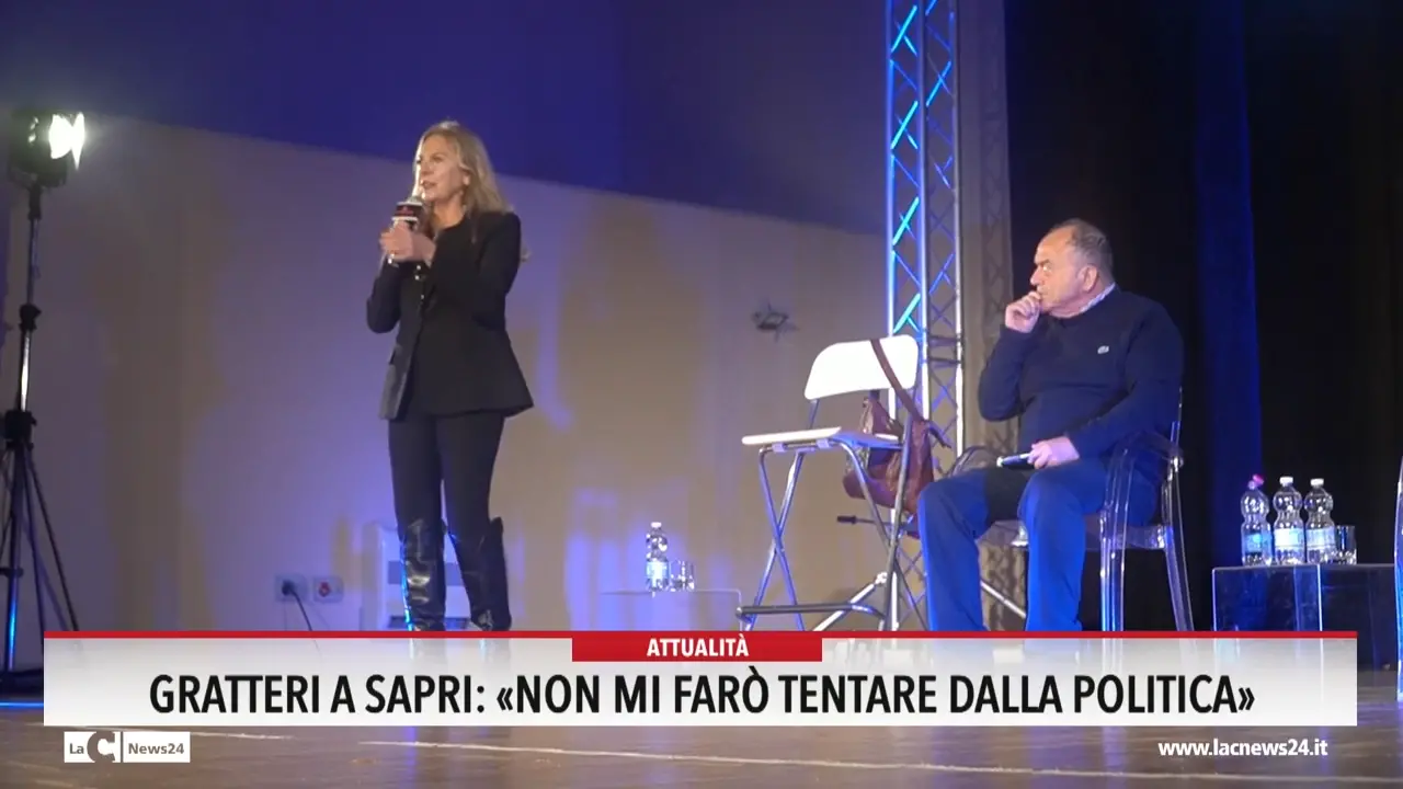 Gratteri a Sapri: «Non mi farò tentare dalla politica»