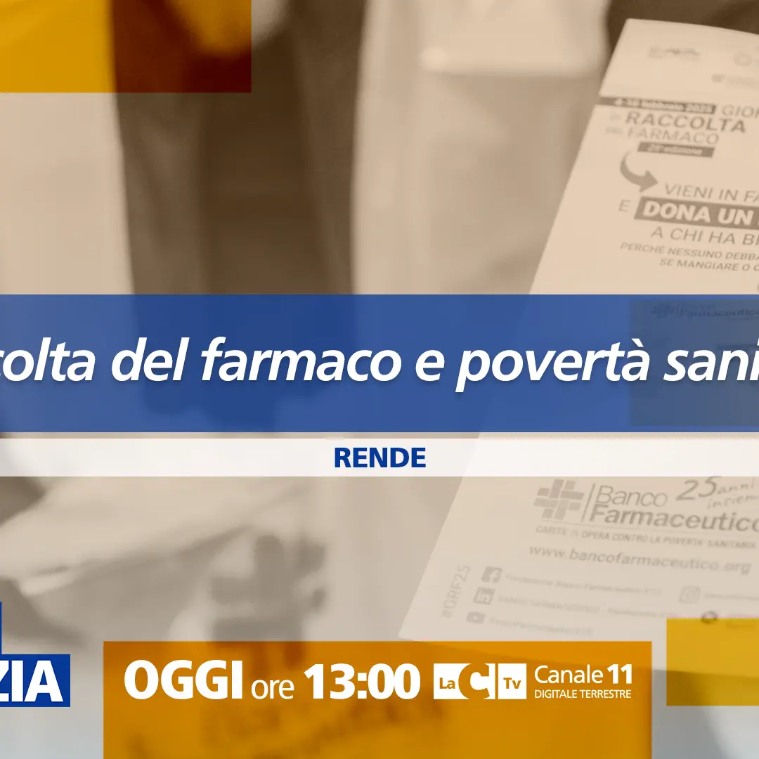 Raccolta del farmaco e povertà sanitaria, 500mila persone senza medicinali: ne parliamo a Dentro la Notizia\n