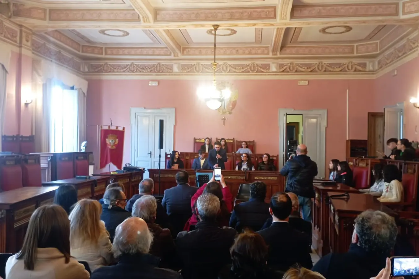 Un momento della premiazione