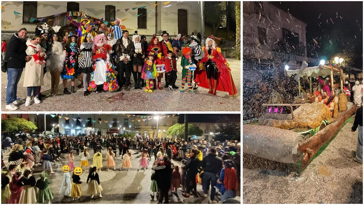 Successo per il carnevale di Soriano, il maltempo non ha rovinato la festa: «Comunità che sa vivere insieme le tradizioni»\n