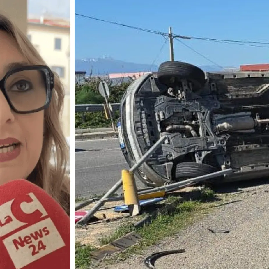 <p>Incidente sulla 106 a Corigliano Rossano, si ribalta un'auto: a bordo l’assessore Marinella Grillo, in ospedale a Cosenza</p>