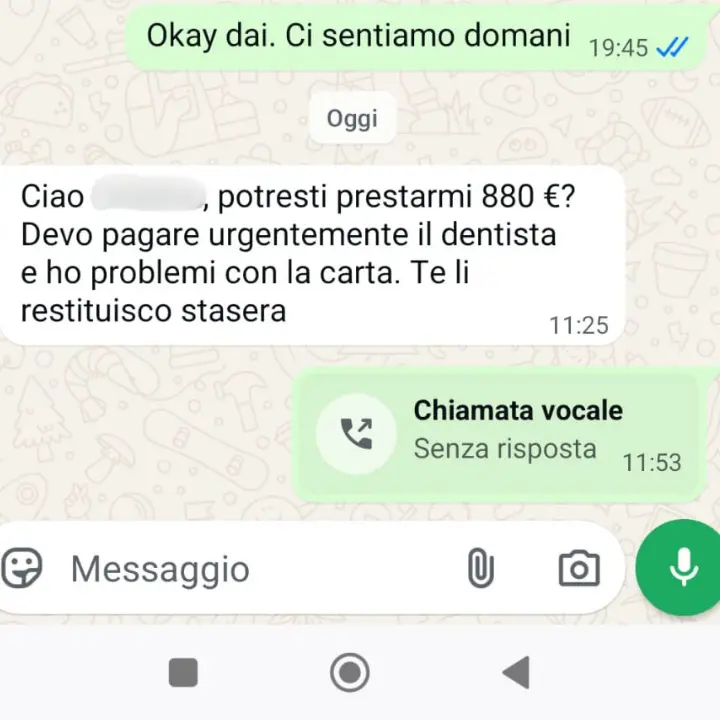 “Truffa del dentista” su WhatsApp, nel mirino anche il sindaco di Drapia: «Ecco come hanno raggirato me e i miei contatti»\n
