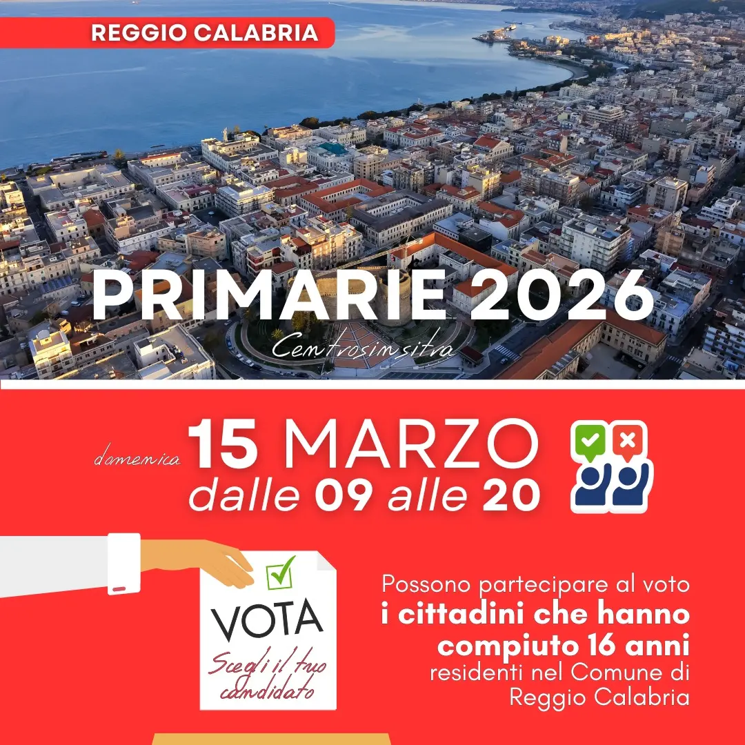Il Centrosinistra ufficializza le primarie: si vota il 15 marzo\n