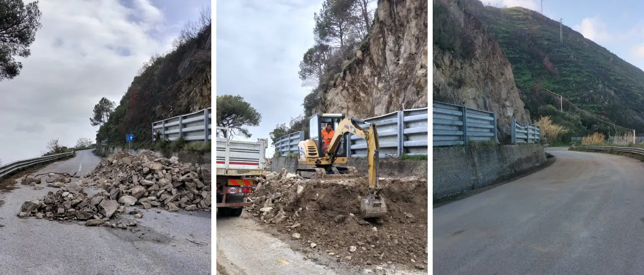 Riaperta la provinciale 83 tra Daffinacello e Parghelia: «Intervento complesso, non è stato facile»\n