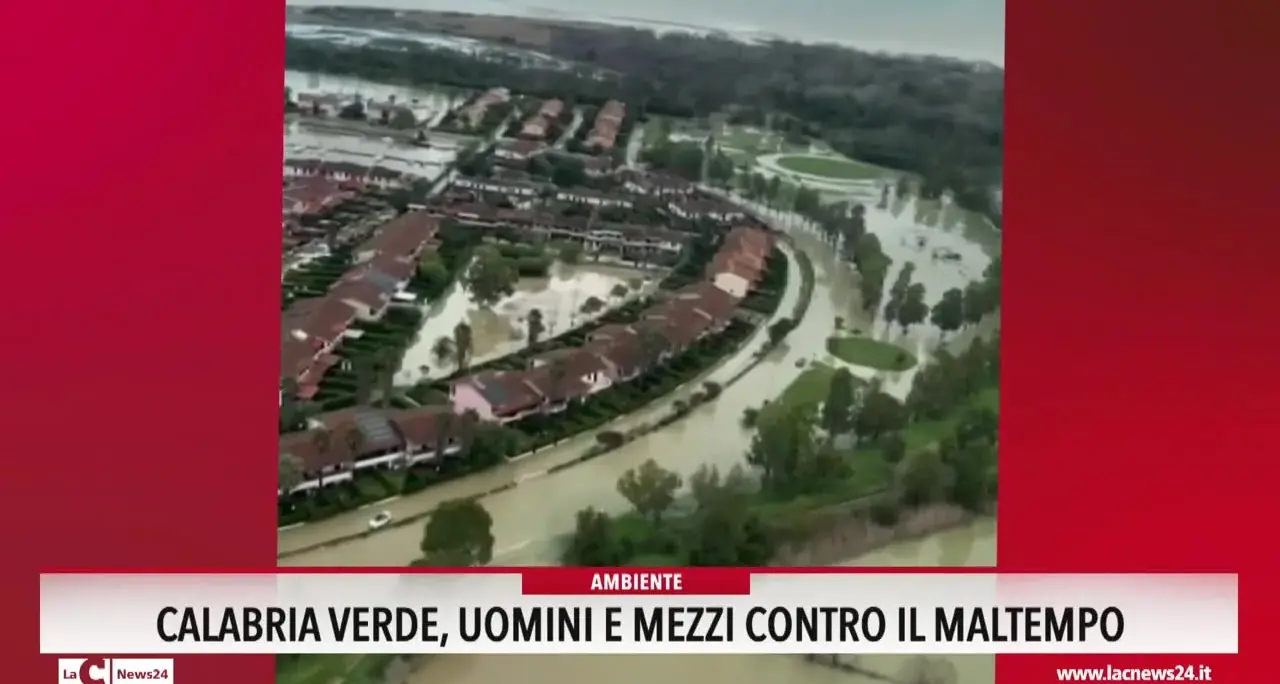 Calabria Verde, uomini e mezzi contro il maltempo