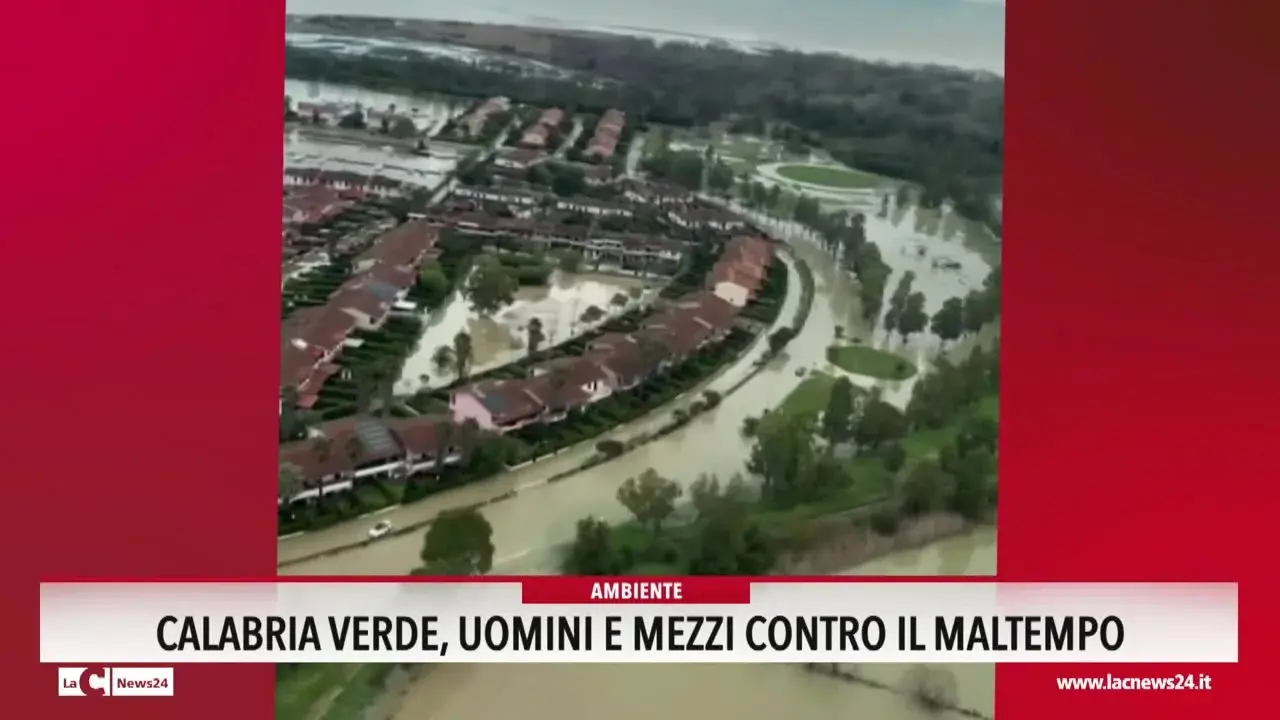 Calabria Verde, uomini e mezzi contro il maltempo