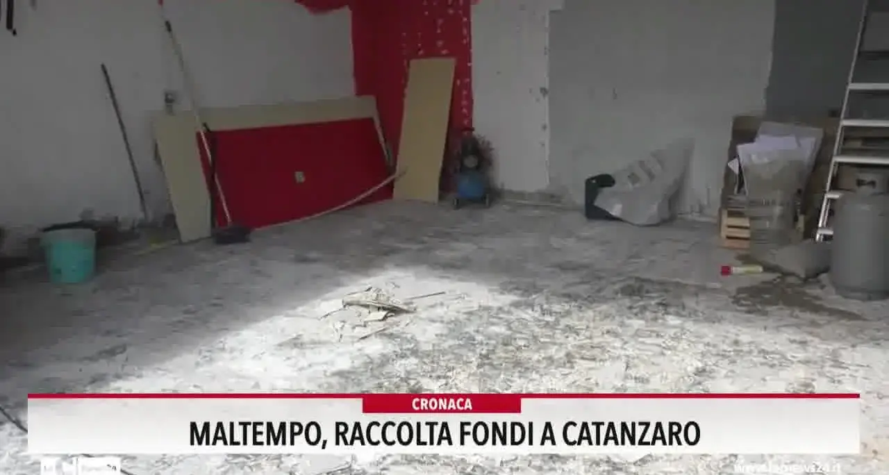 Maltempo, raccolta fondi a Catanzaro