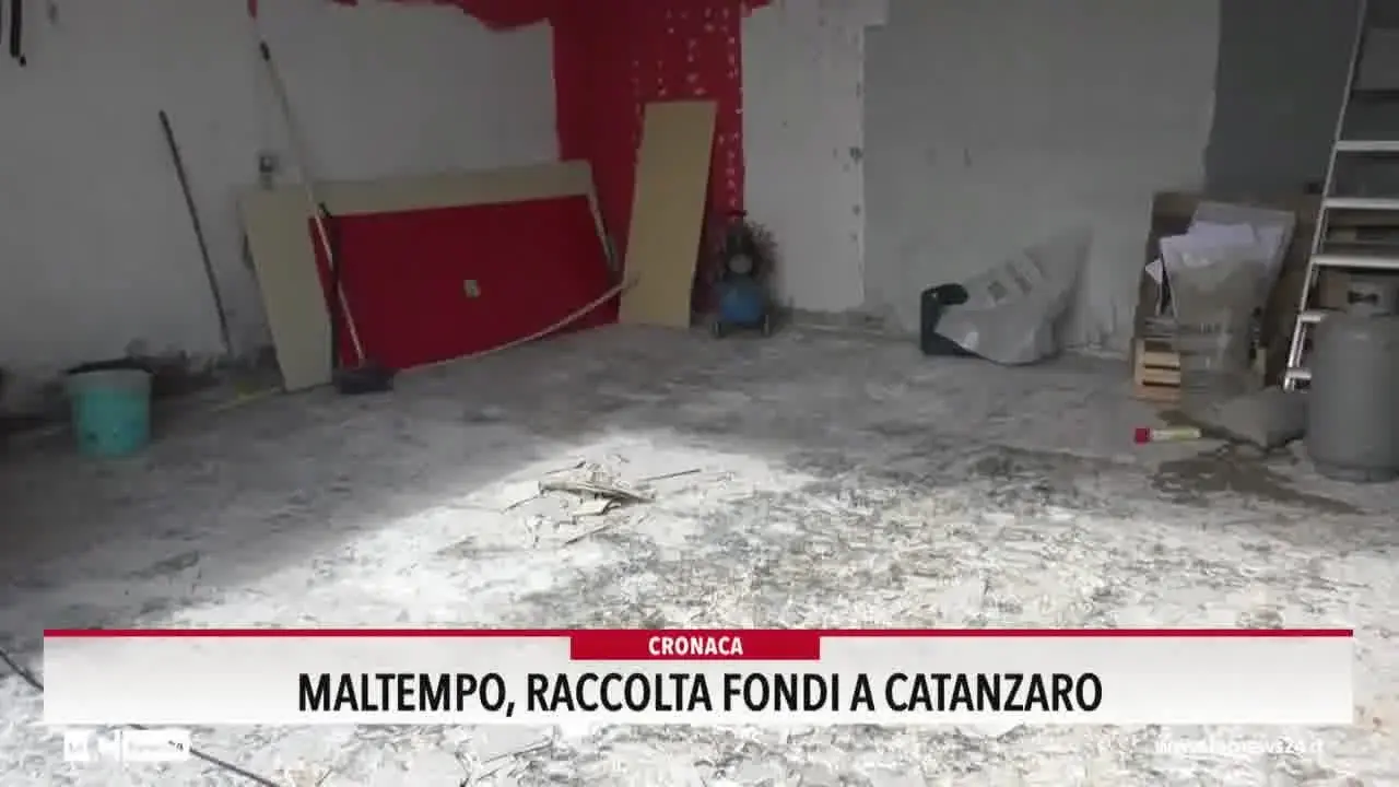 Maltempo, raccolta fondi a Catanzaro