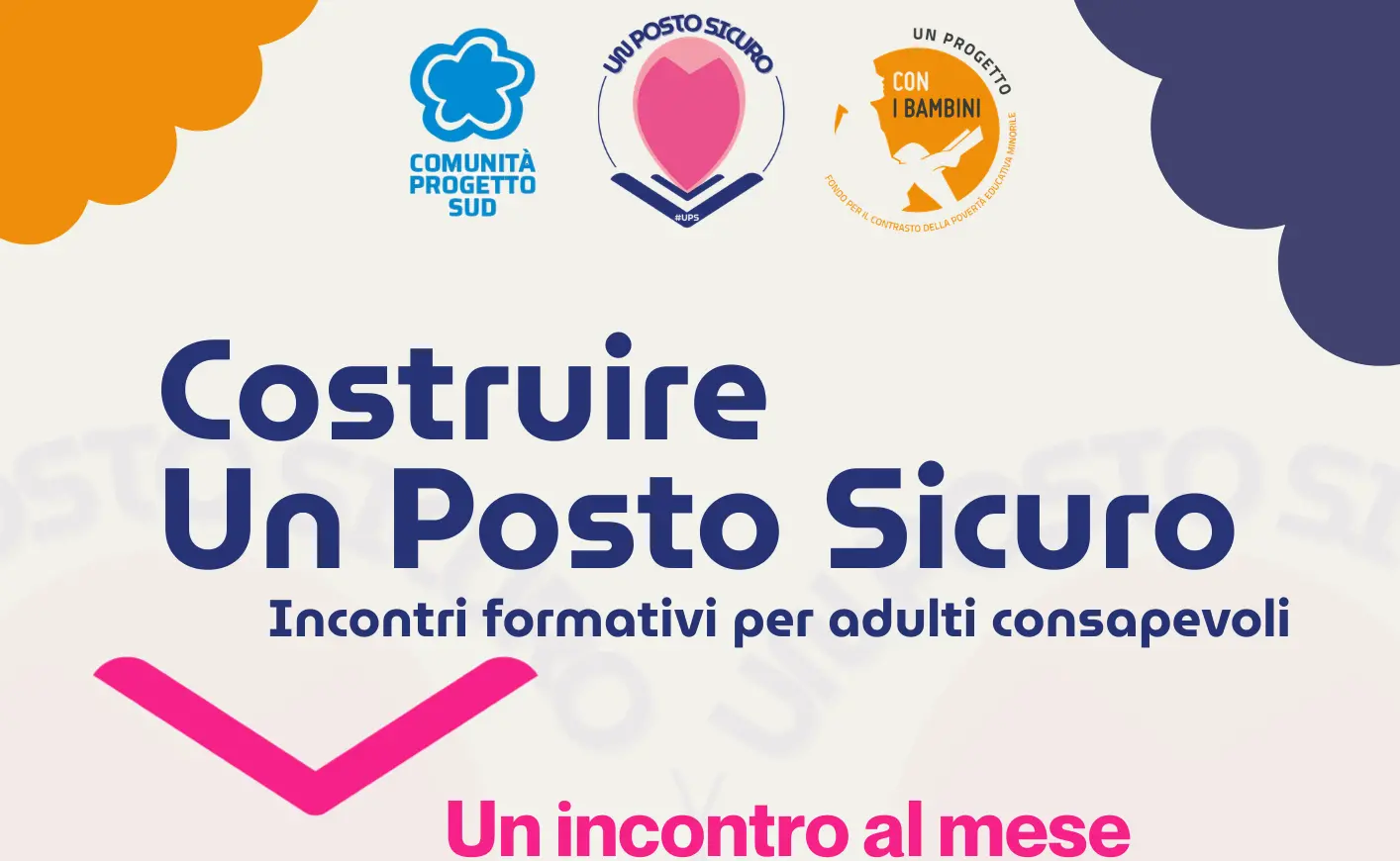 Un Posto Sicuro, ciclo di incontri a Lamezia Terme organizzati dalla Comunità Progetto Sud\n