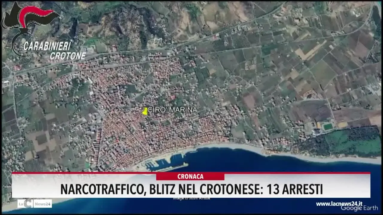 Narcotraffico, blitz nel Crotonese: 13 arresti