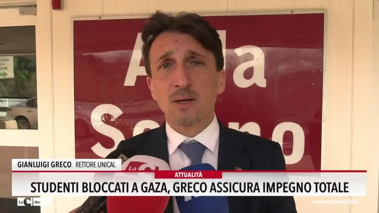 Studenti bloccati a Gaza, Greco assicura impegno totale