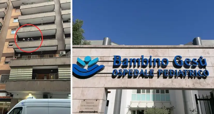 Miracolo a Roma, è fuori pericolo il bambino di Acri caduto dal balcone: «Ce l’ha fatta grazie alle preghiere»\n