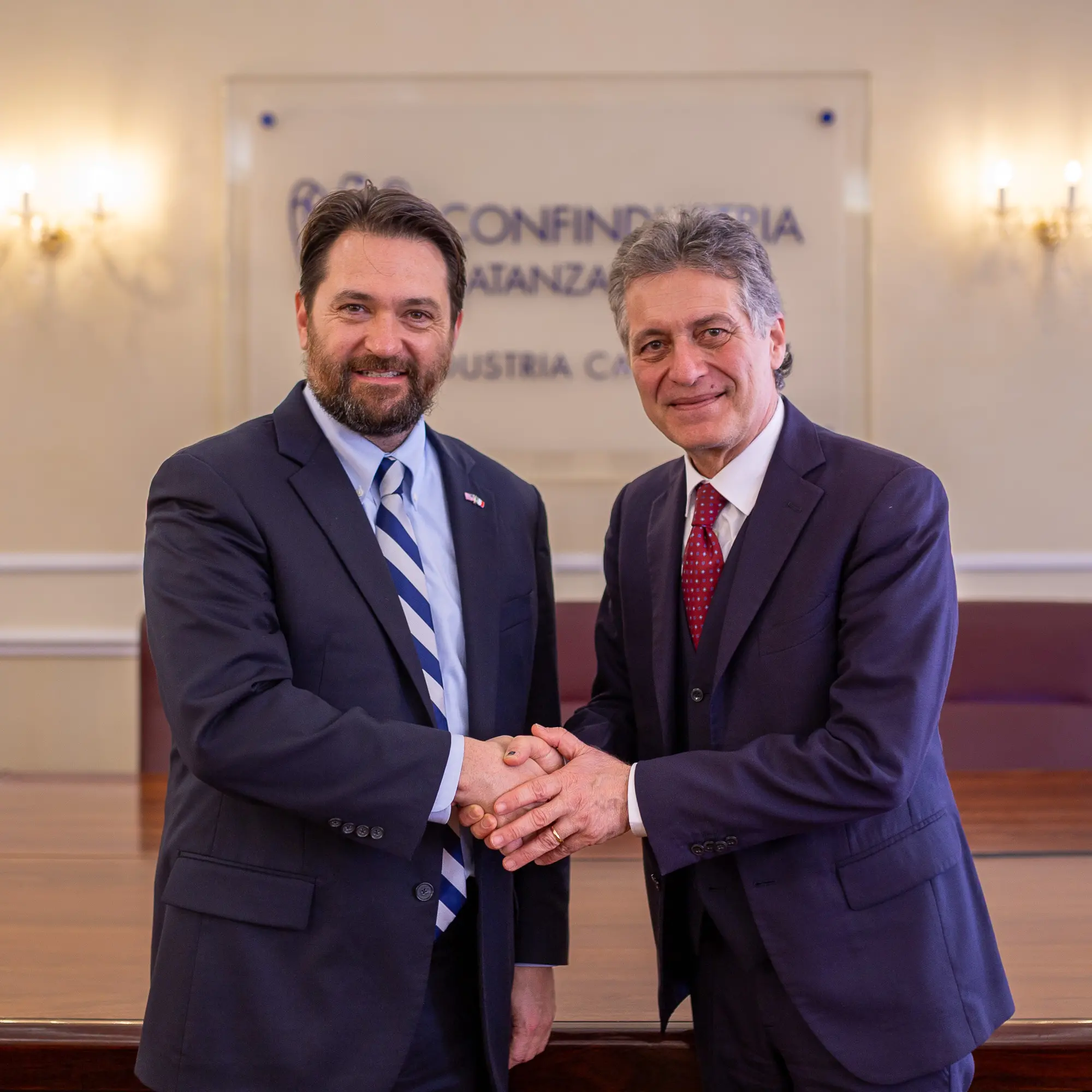 Catanzaro, il Console USA Flynn in visita a Unindustria Calabria