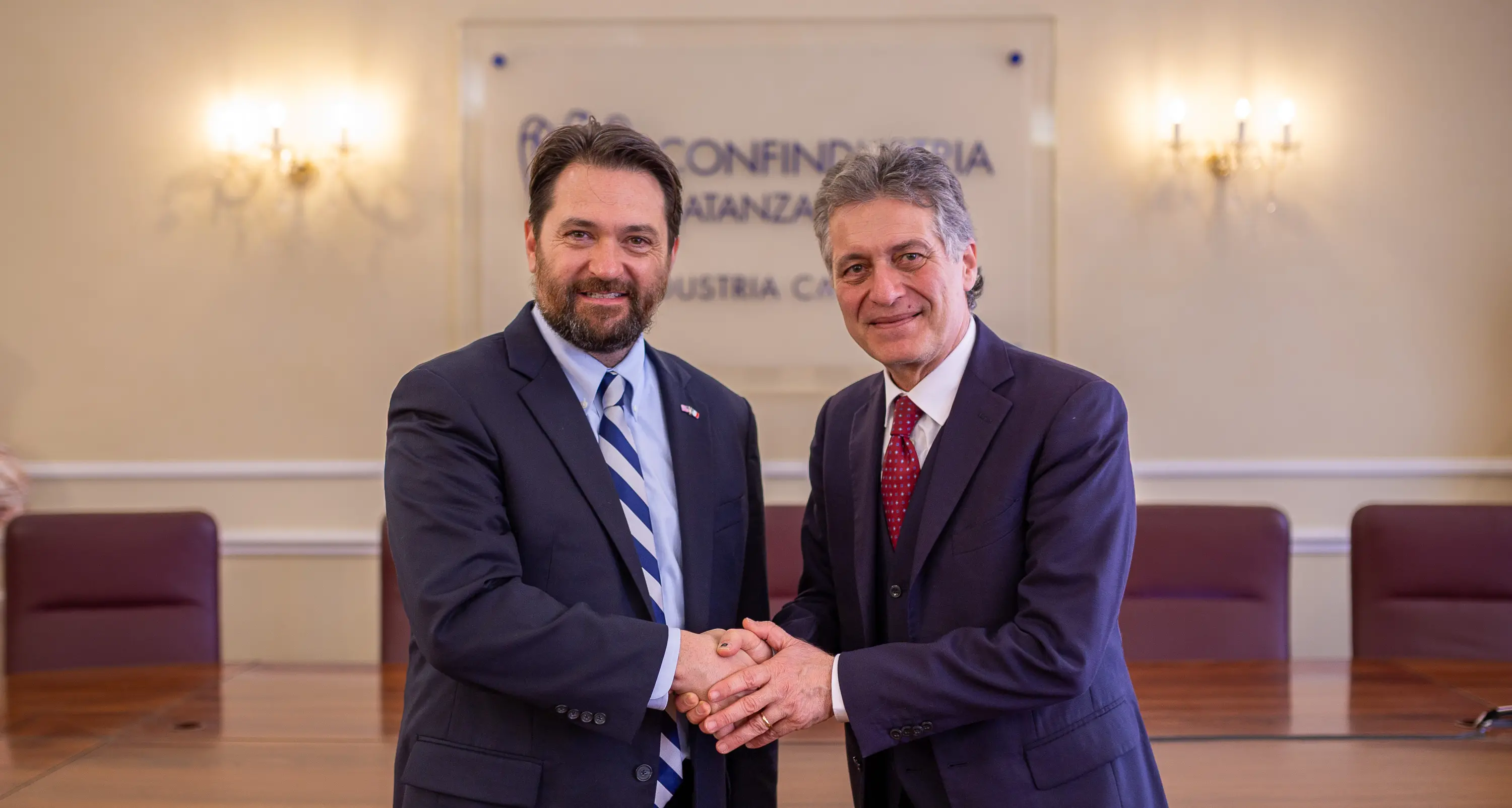 Catanzaro, il Console USA Flynn in visita a Unindustria Calabria