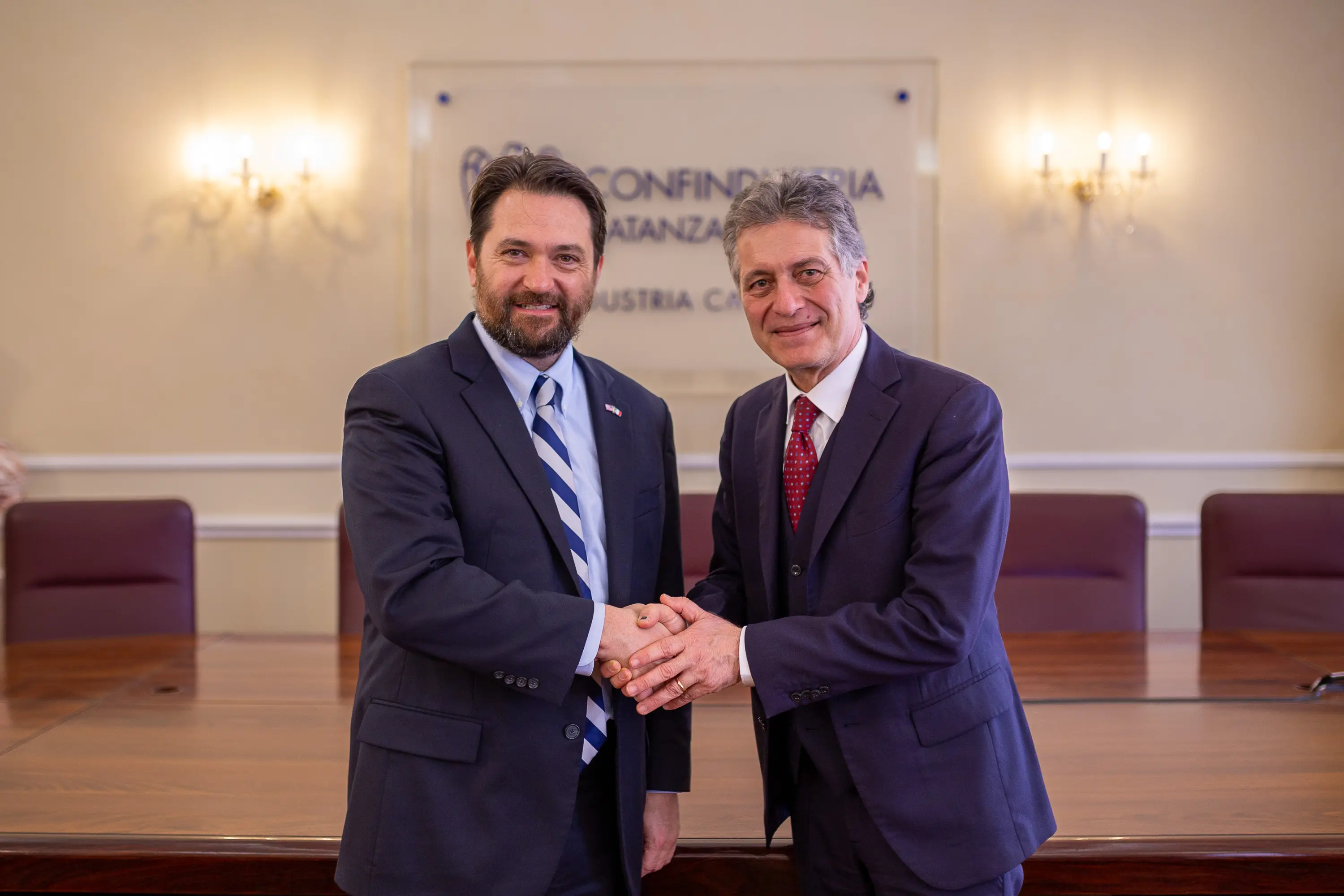 Catanzaro, il Console USA Flynn in visita a Unindustria Calabria