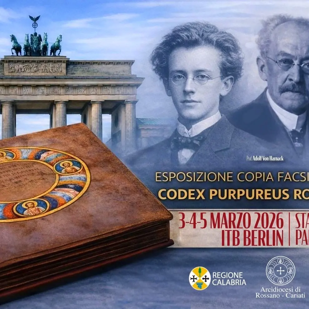 Una copia del Codex Purpureus Rossanensis\n\nalla Fiera Internazionale del Turismo di Berlino\n