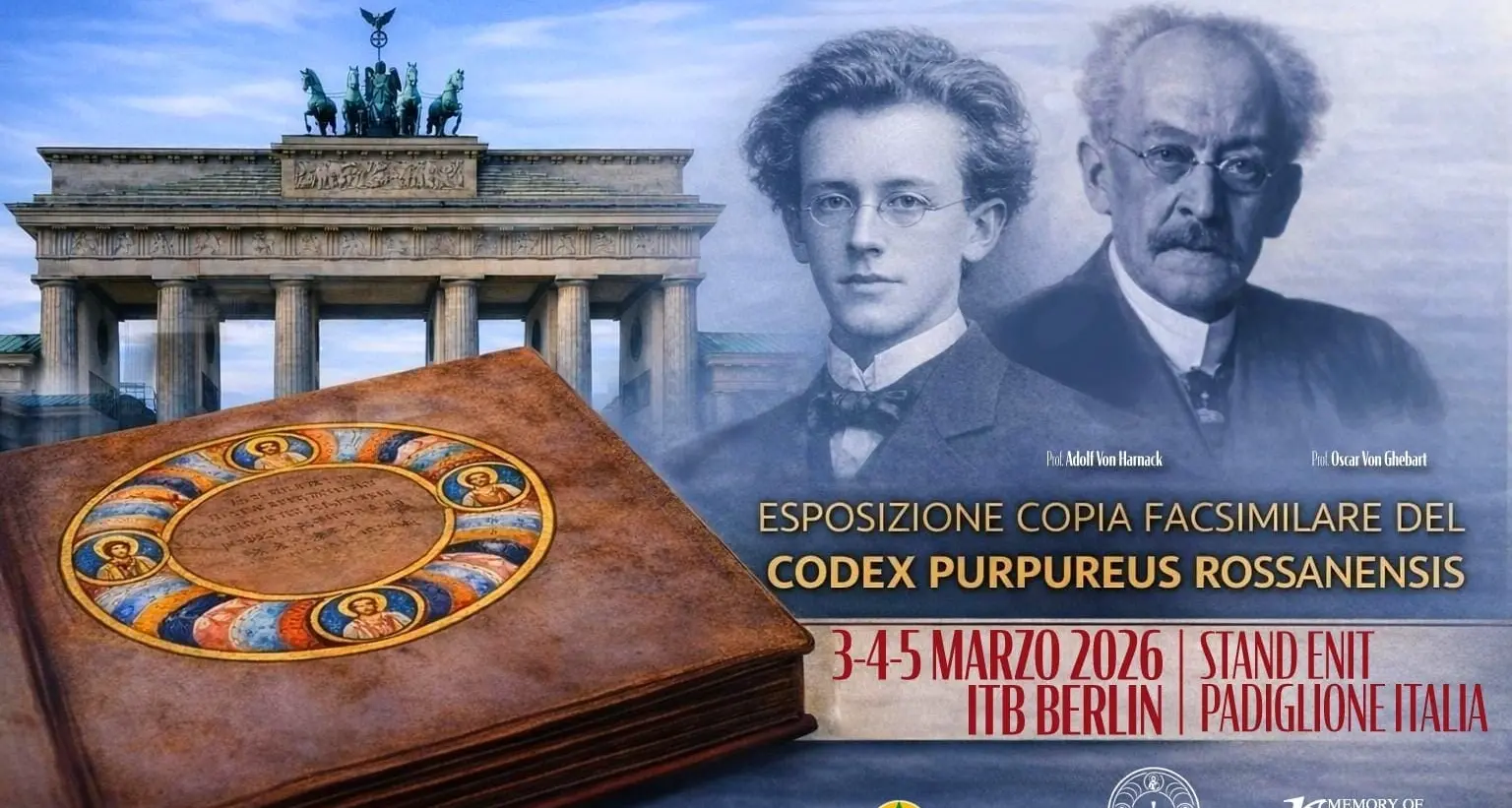 Una copia del Codex Purpureus Rossanensis\n\nalla Fiera Internazionale del Turismo di Berlino\n
