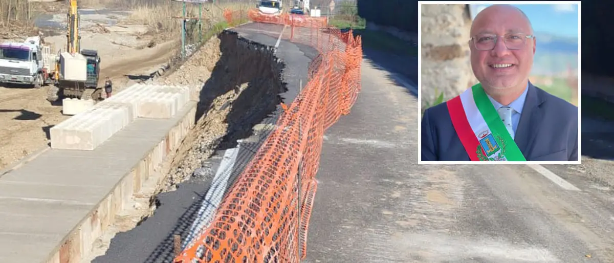 Zumpano, lavori senza sosta dopo la frana sulla SP 234 causata dai cicloni\n