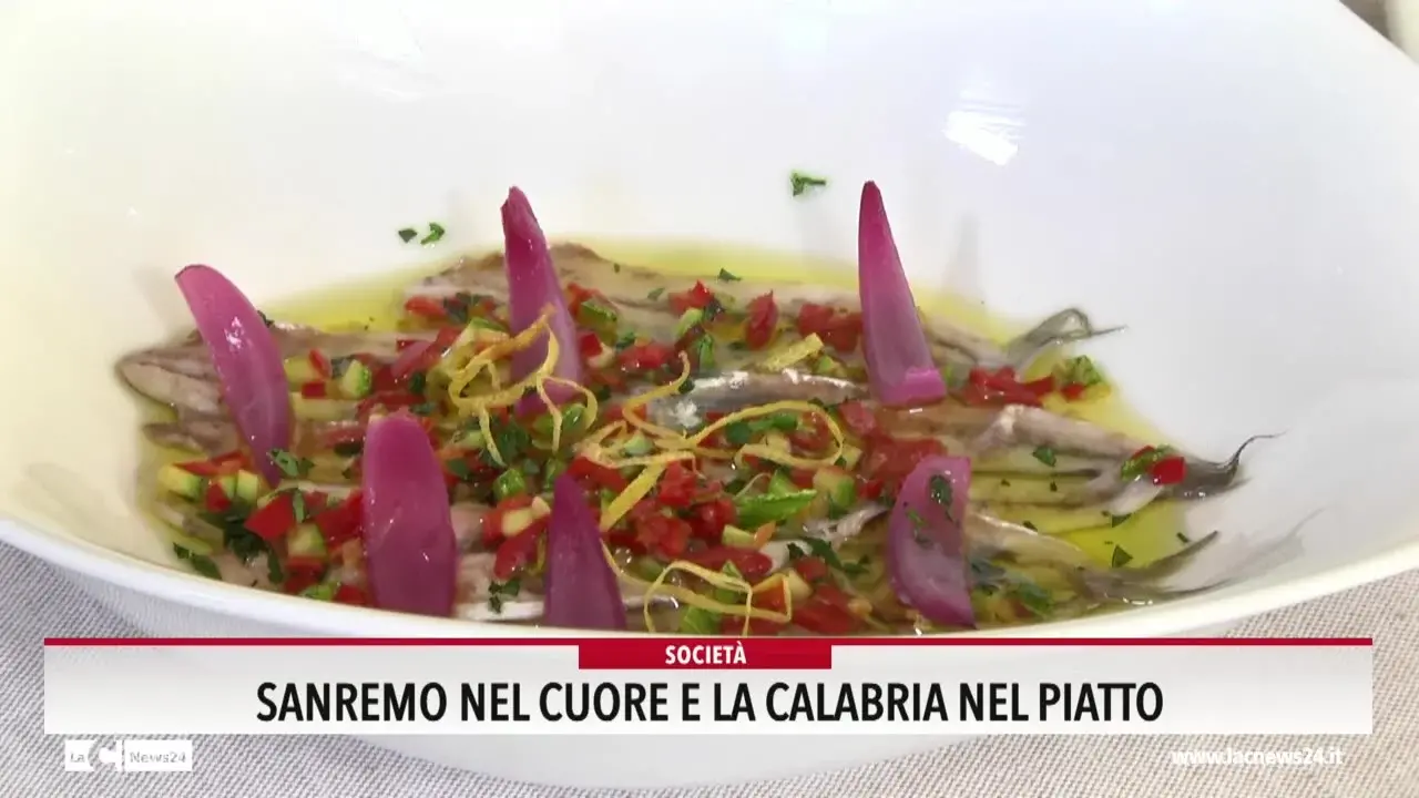 Sanremo nel cuore e la Calabria nel piatto