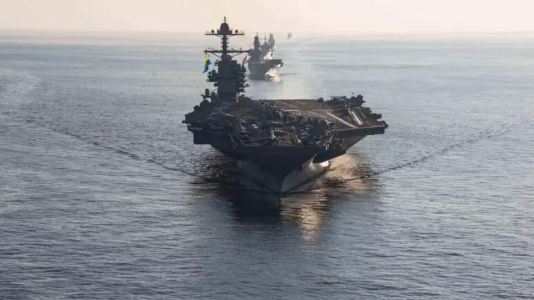 <p>La portaerei Ford (foto Ansa)</p>\\n