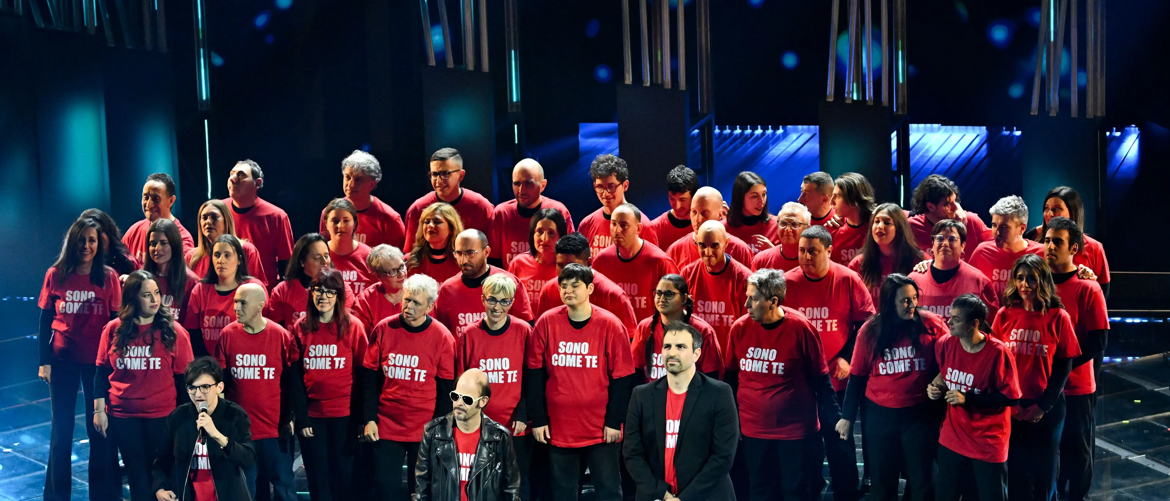 Il Coro Anffas illumina Sanremo,\u00A0all’Ariston la musica che sa di inclusione: “Si può dare di più”\u00A0diventa un inno ai diritti\n