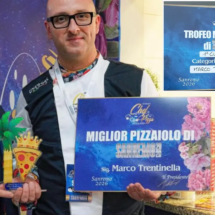 Il pizzaiolo cosentino Marco Trentinella conquista Sanremo: la sua pizza in teglia premiata come la migliore d’Italia\n