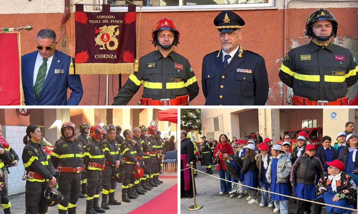 Cosenza, celebrazioni per l’87° anniversario del corpo dei Vigili del Fuoco\n