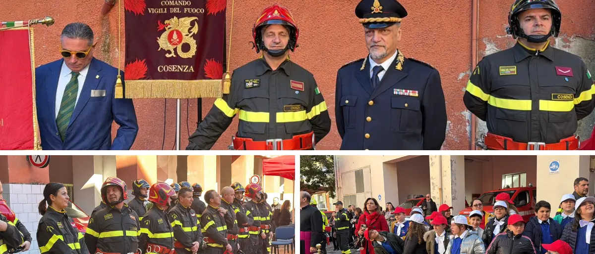 Cosenza, celebrazioni per l’87° anniversario del corpo dei Vigili del Fuoco\n