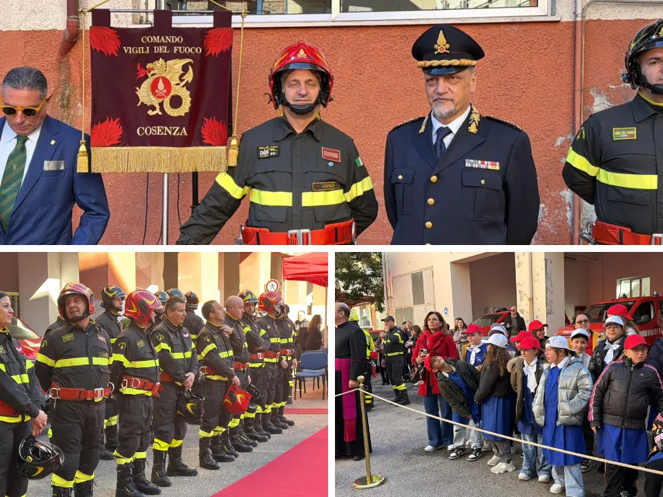 Cosenza, celebrazioni per l’87° anniversario del corpo dei Vigili del Fuoco