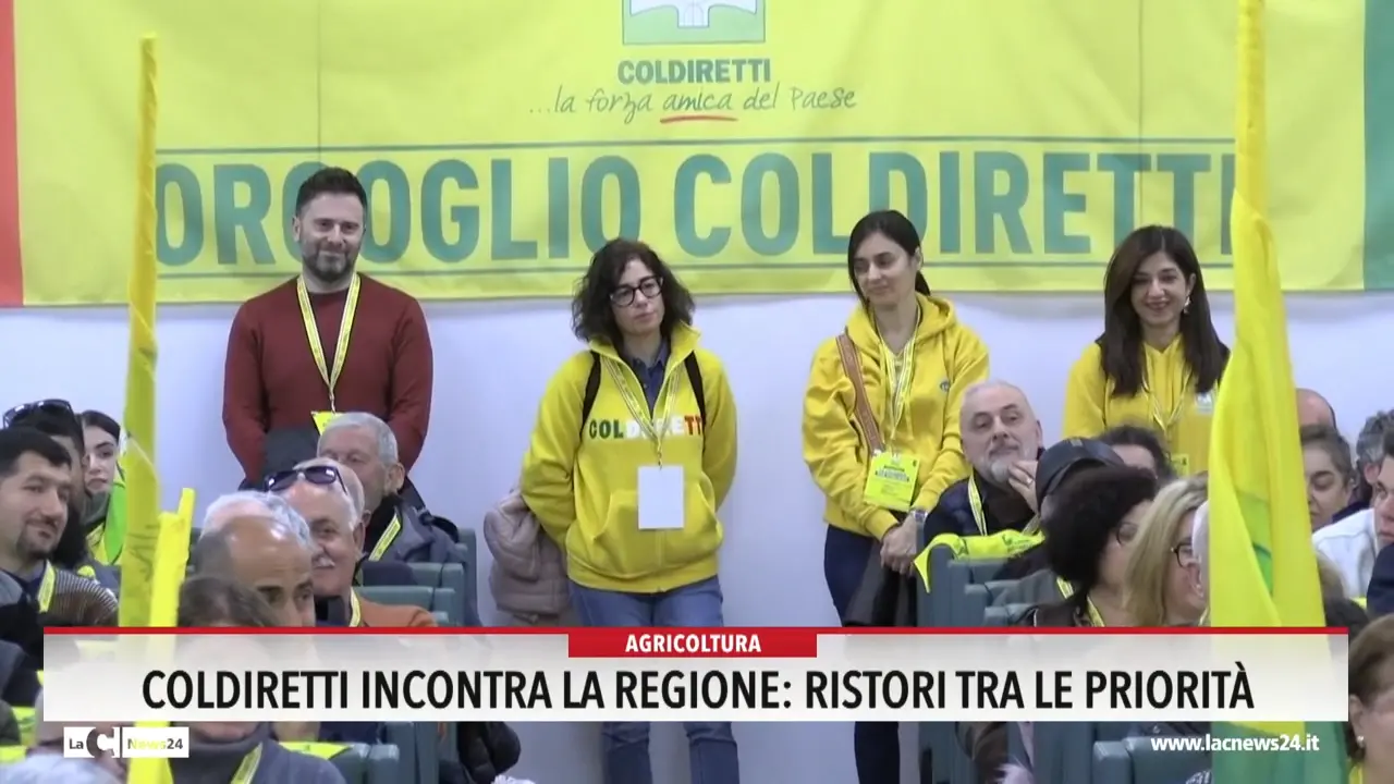 Coldiretti incontra la Regione: ristori tra le priorità