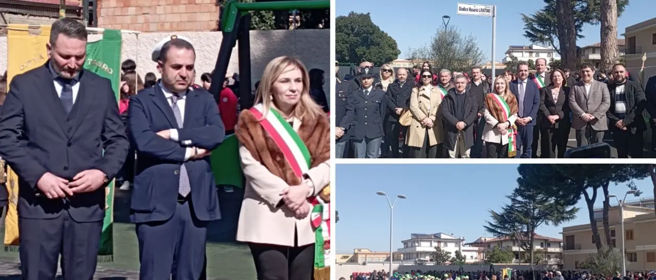 A Gioia Tauro\u00A0intitolata una piazza al giudice antimafia\u00A0Livatino,\u00A0il sindaco Scarcella: «Voglia di riscatto. Qui tanta gente perbene»\n