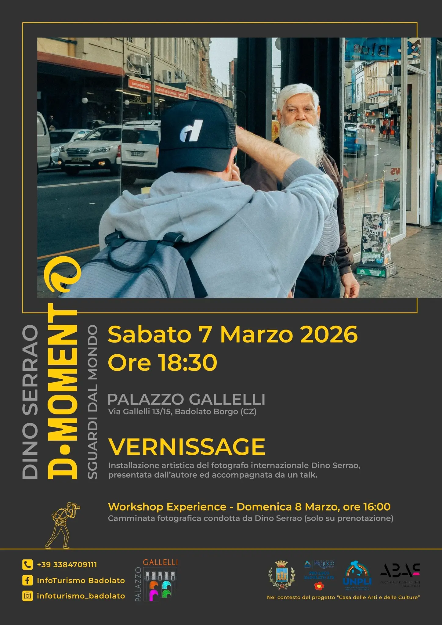 A Badolato borgo due giornate con il noto street photographer Dino Serrao